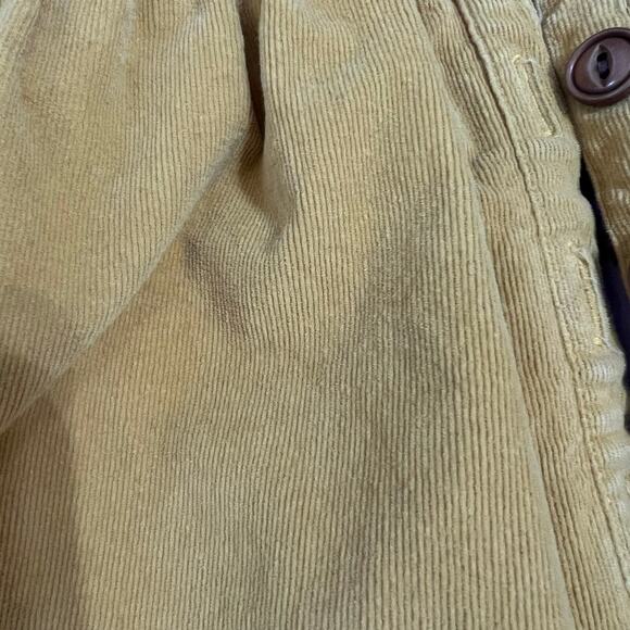 Serendipity by Shrimp and Grits Yellow Corduroy Coat size 4/5 - Picture 2 of 5